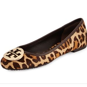 Authentic Tory Burch animal print flats